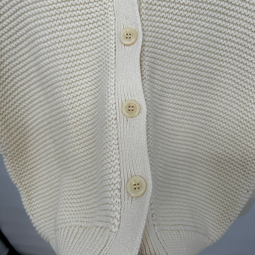 ALEX MILL NWT Evereve Nico Cotton Button Front Cardigan Sweater in Ivory // XS - Picture 9 of 14